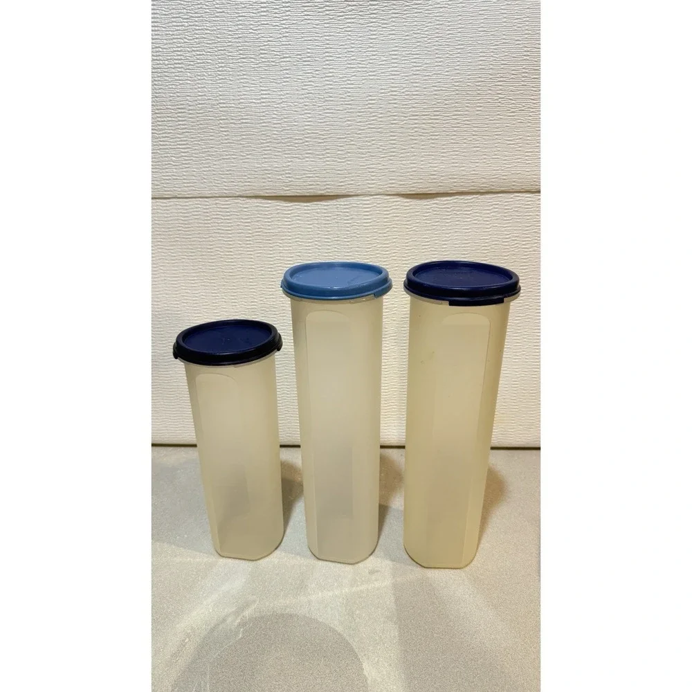 3-Tupperware Modular Mates Round Storage Container 1607-2, 1607-4,‎ 1606-16